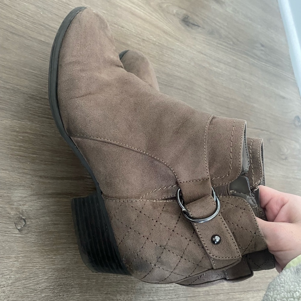 Suede booties